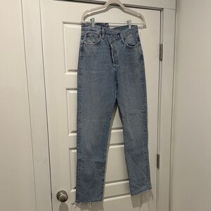 Agolde Criss Cross Straight Jeans
